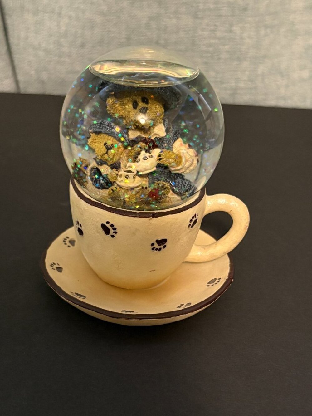 Boyd's Bear Snow Globe Catherine Caitin Berriweather Fine Cup of Tea